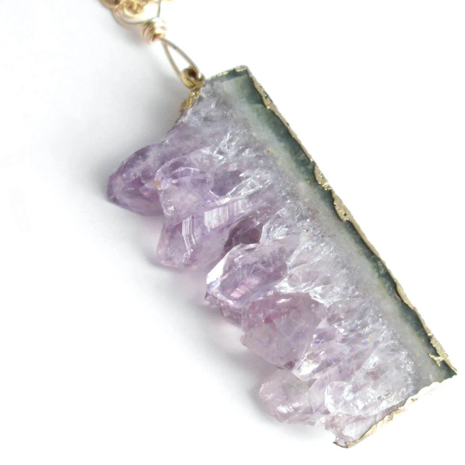 Amethyst geode pendant discount